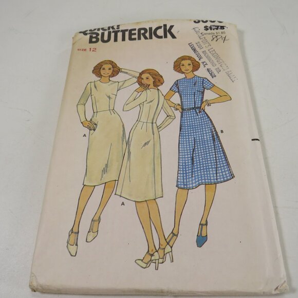 Butterick 3006 Clothing Pattern Dress Fitted EASY UNCUT size 12 - Picture 1 of 6